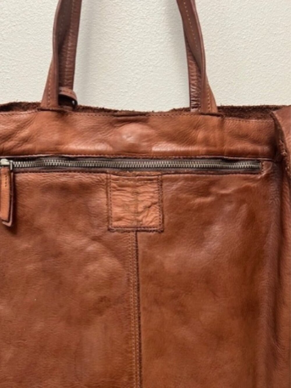 Harbour 2nd Brown Large Leather Tote Shoulder Bag NWT - Picture 3 of 6